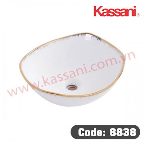 CHẬU LAVABO ĐẶT BÀN KASSANI 8838
